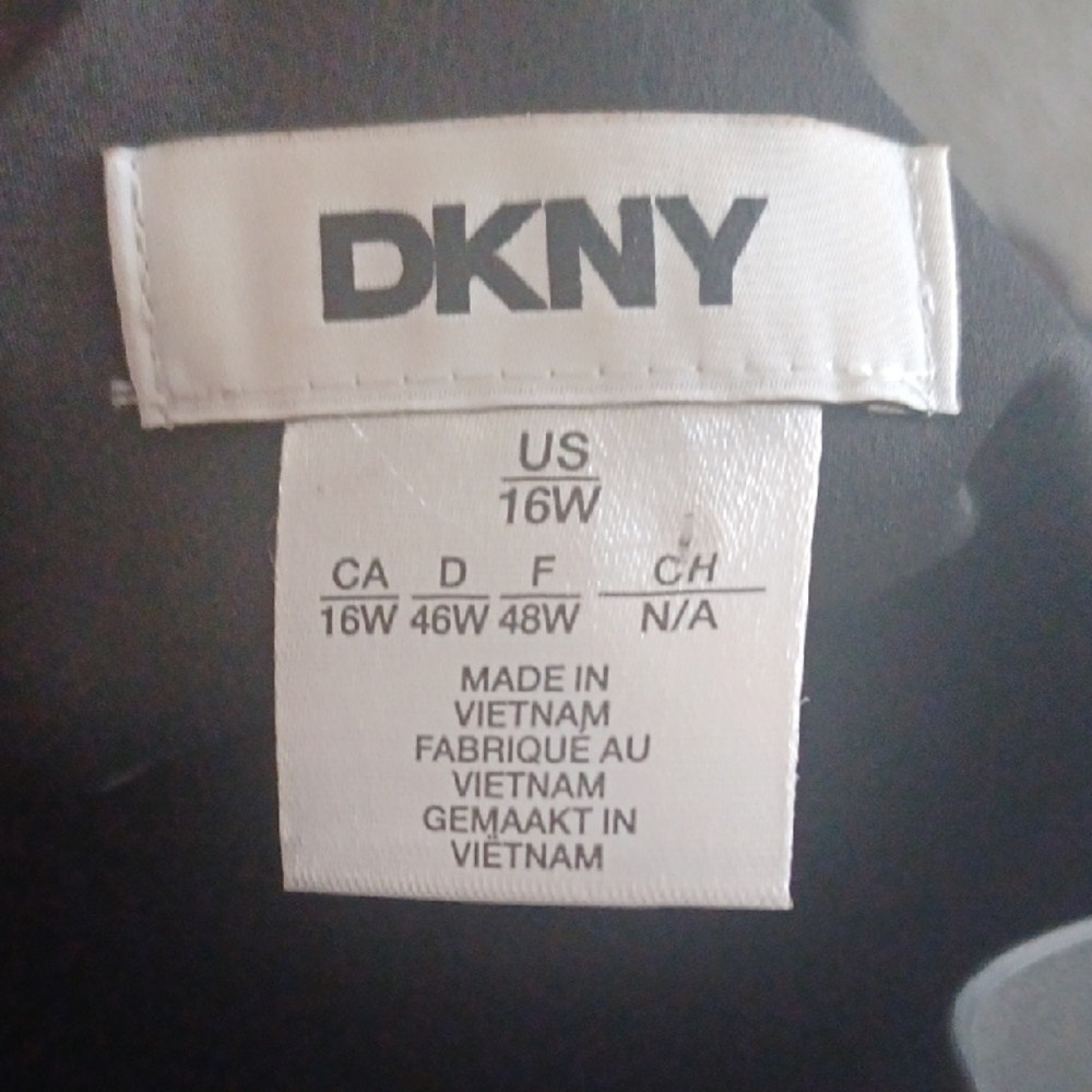 DKNY Classic Black Dress, 16W - Picture 2 of 10